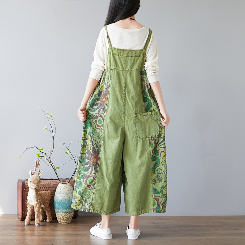 Title 4, Vintage Adjustable Wide Leg Pants Colorblock De...