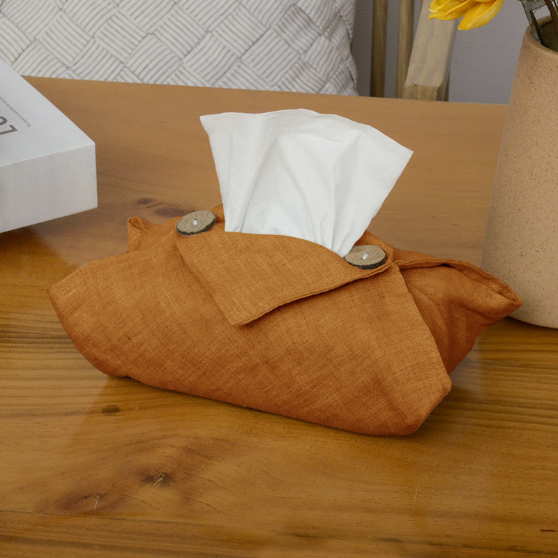 Fabric Living Room Home Car Linen Tissue Box 8