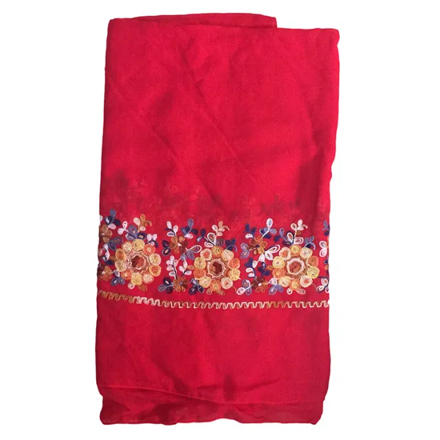 Embroidered Cotton And Linen Scarf Shawl 9Style - Shop at LoveMi