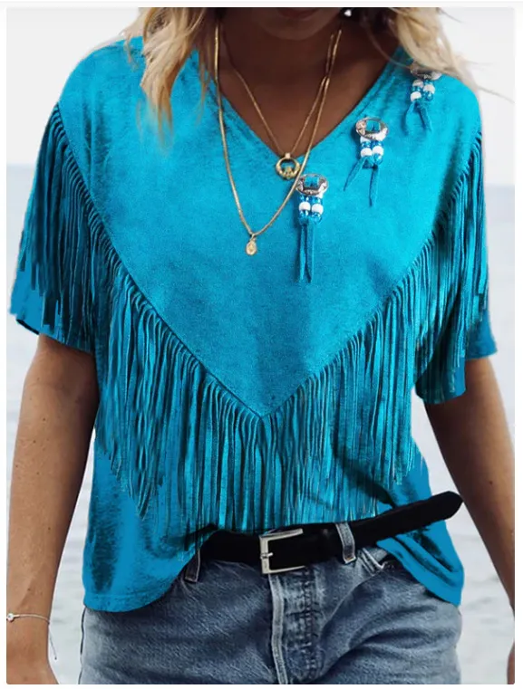 Women's V neck Short sleeved Summer Lypv005 5Xl - Shop at LoveMi