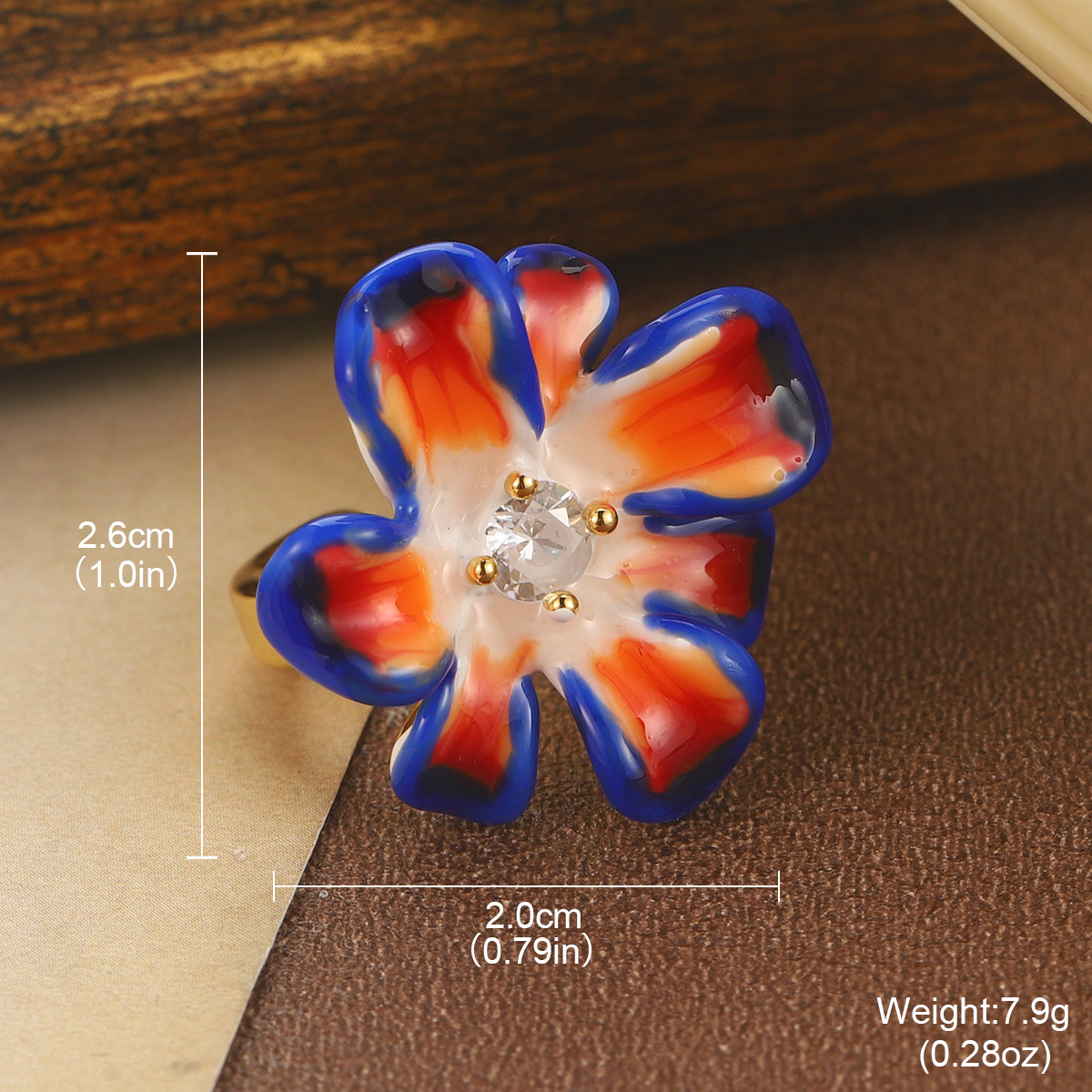 French Retro Flower Ring