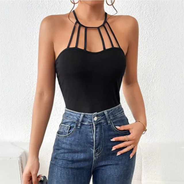 BacklessFigure flattering Cropped Top Black - Shop at LoveMi