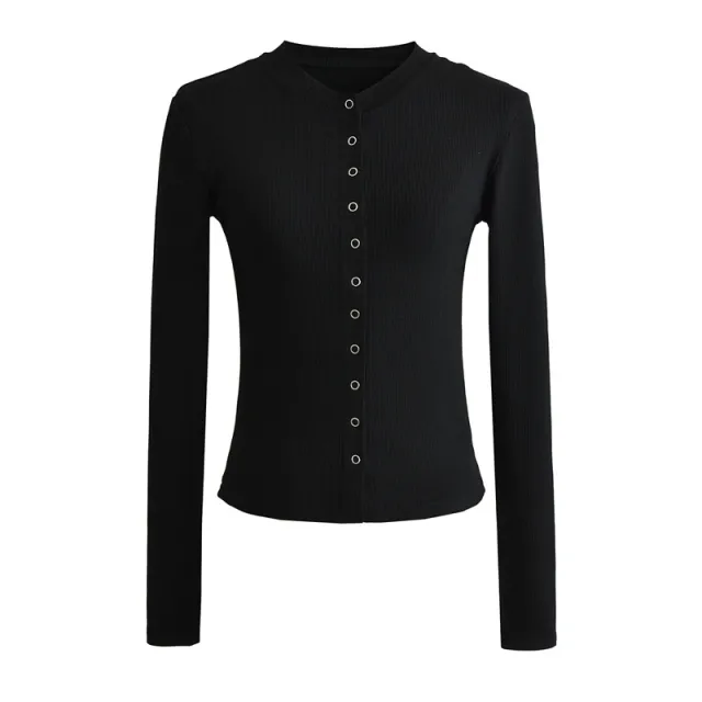 Retro Loose Letters Floral Print Long Sleeve Pullover Black - Shop at LoveMi