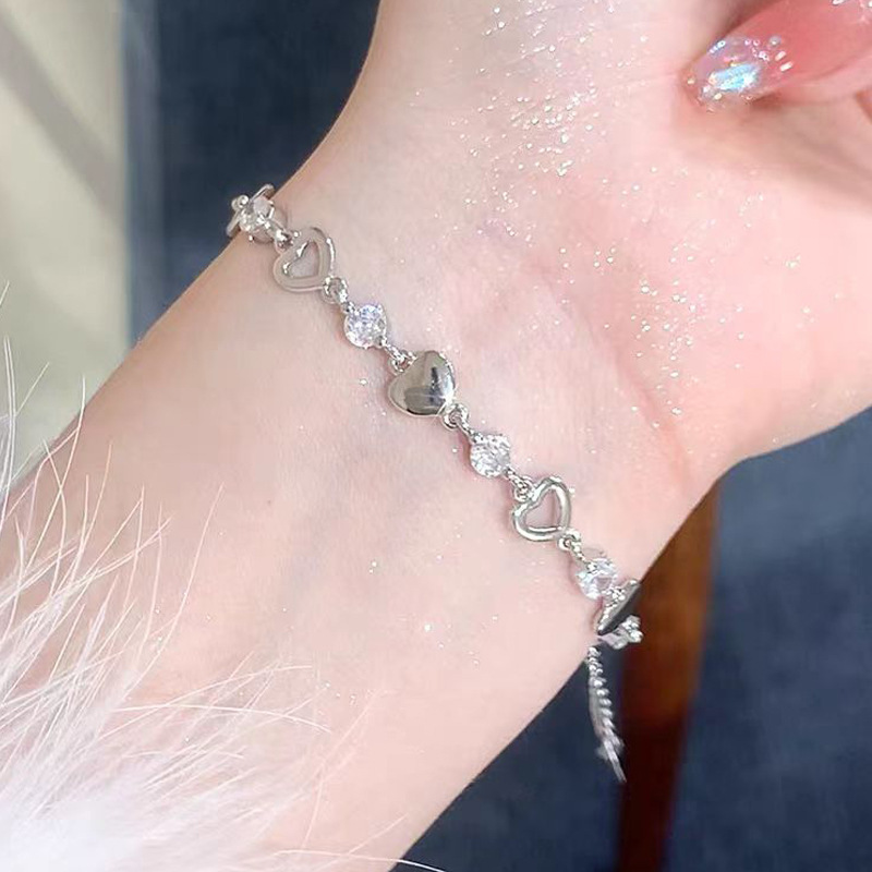 Super Flash Zircon Love Women's Bracelet - Picture 7 of 31