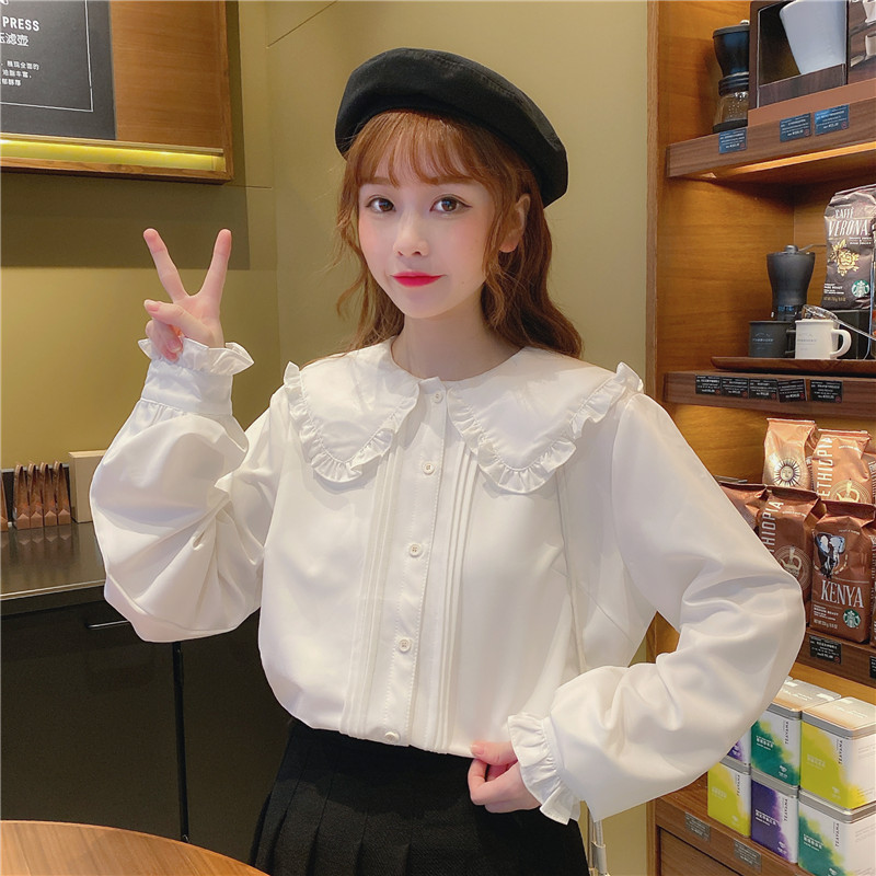 Title 4, Jk Uniform Basic Sweet Doll Collar Long Sleeves