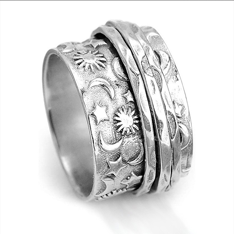 Retro Copper Wide Ring For Men And Women