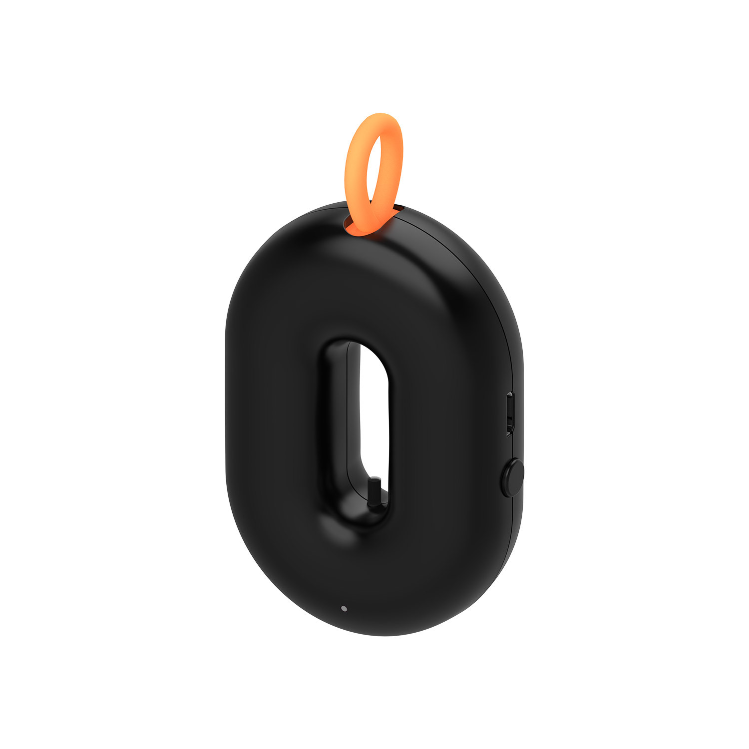 Black Orange Silicone Ring