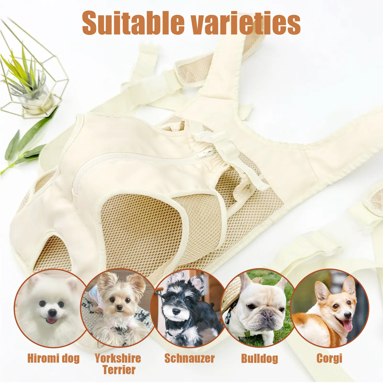 Portable Chest Harness Pet Carrier