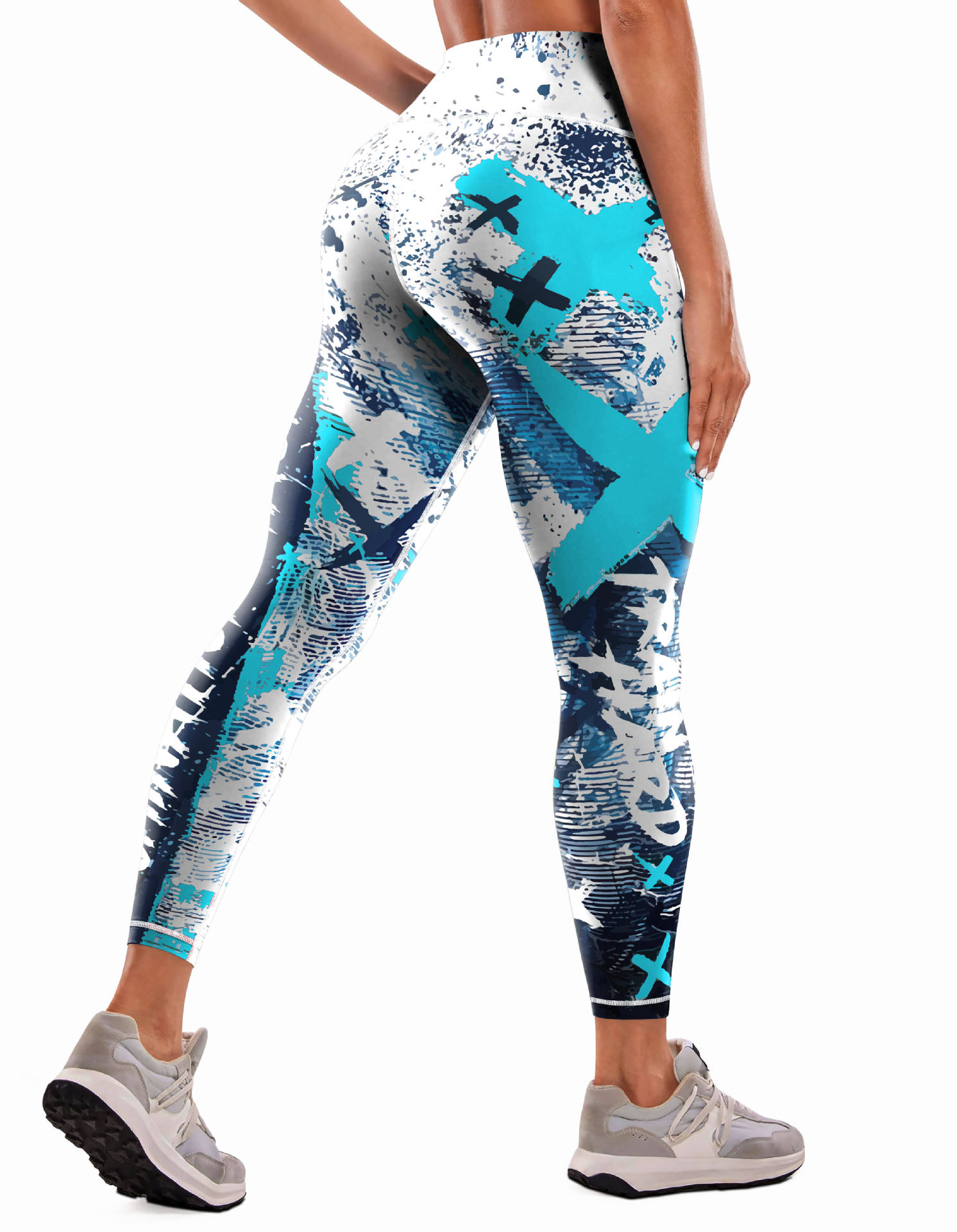 Title 21, New Printed Sports Fitness High Waist Tight Yog...