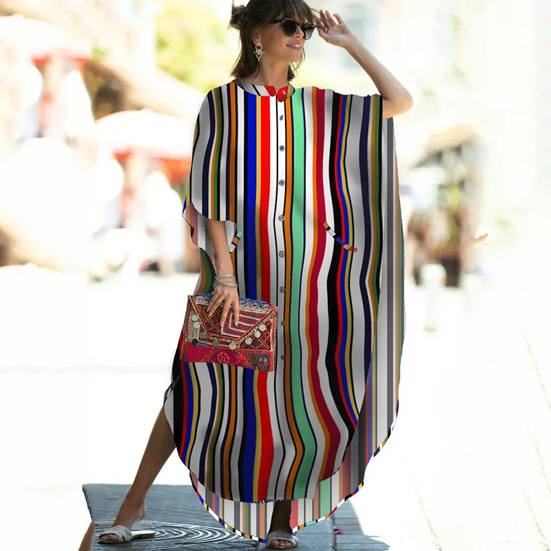 Vacation Robe Sun Protection Clothing Cardigan Beach Jacket Bikini Cover-up Swimsuit Blouse - Zs1636