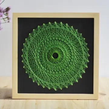 DIY Handmade Birds Nest Thread-winding Painting