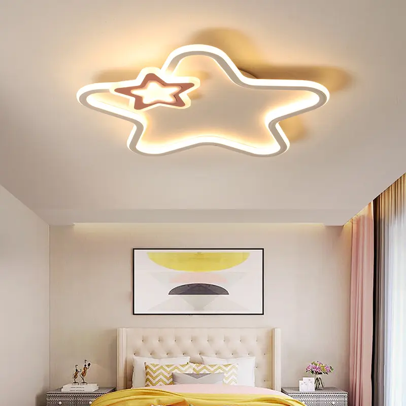 Children's Room Ceiling Led Bedroom Light Five-pointed