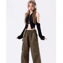 Off-the-shoulder Design Sense Niche Unique Chic Top - Black - View 1