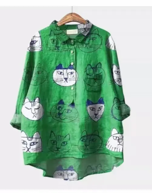 Women's Stretch Print Hawaiian Style Shirt Npl250314185 L - Shop at LoveMi