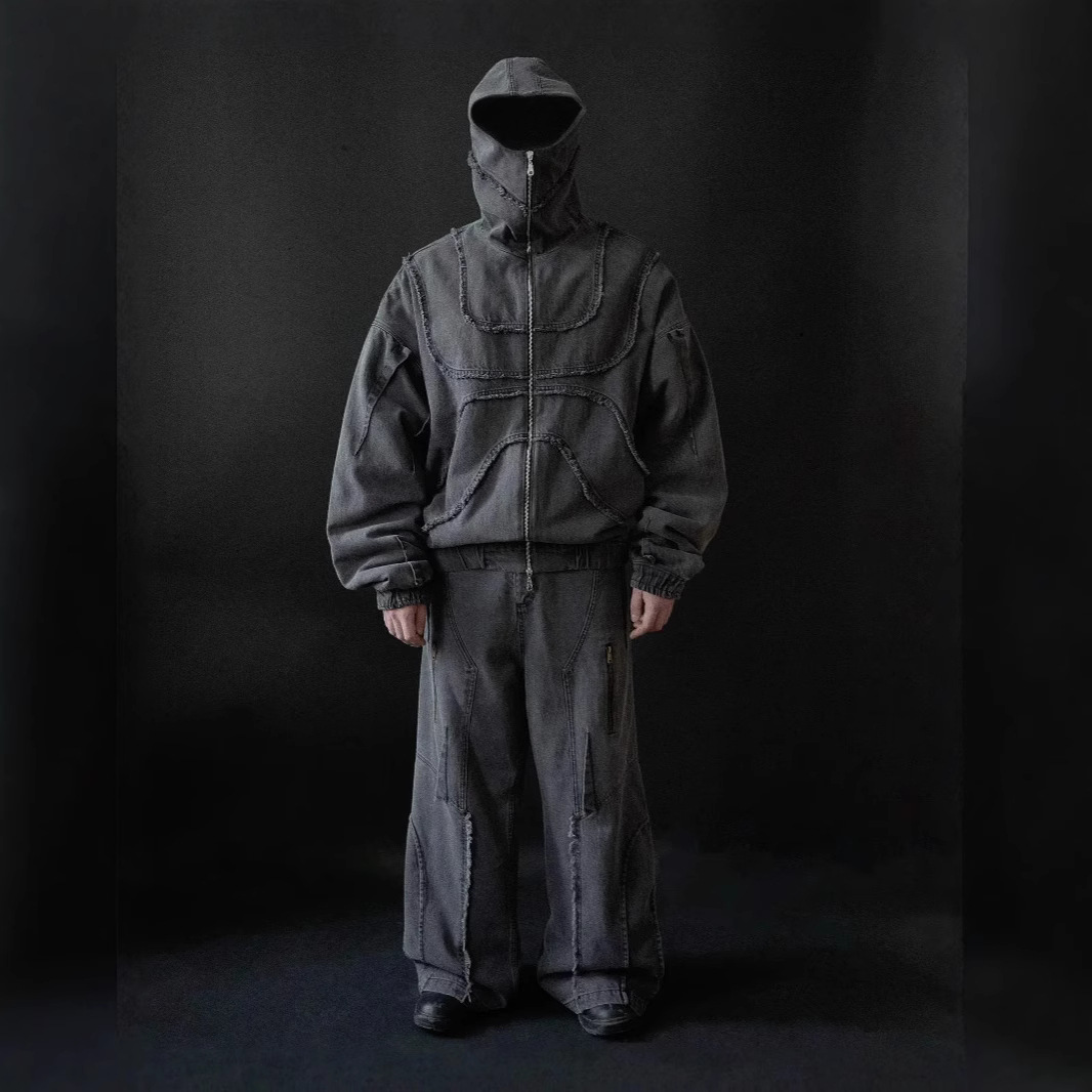 $25.78 Abstract Men's Trendy Versatile Zipper Hooded Sweater