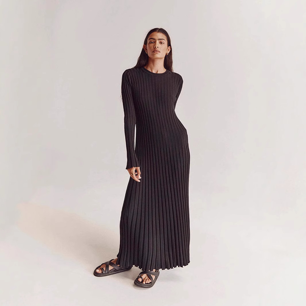 Women's Elegant Solid Color Base Dress