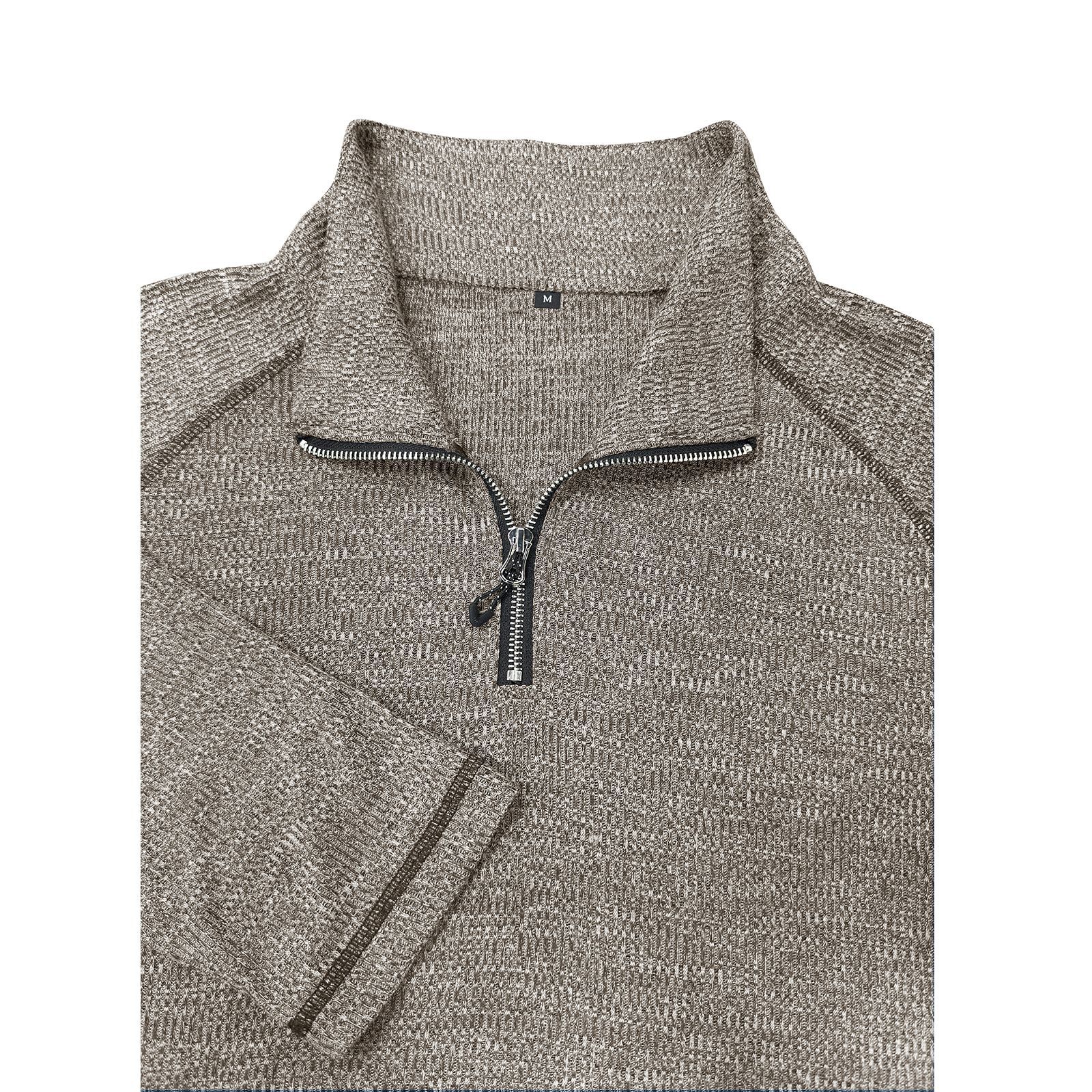 Men's zip-up turtleneck top