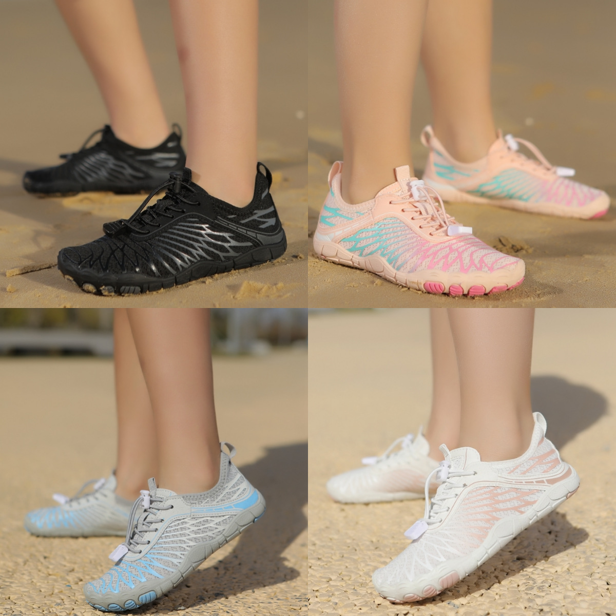 Quick-Entry Water-Resistant Anti-Slip Stream-Tracking Shoes Unisex Kids Shoes Cut-Resistant Breathable Beach Shoes