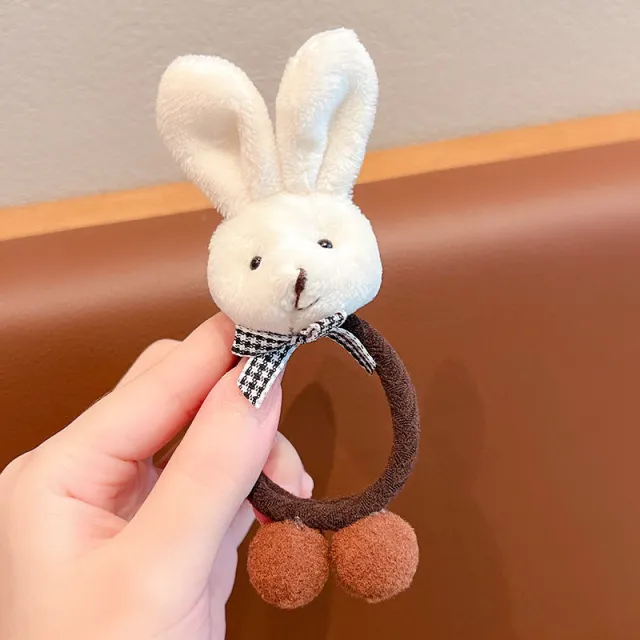 Durable High Elasticity Does Not Hurt Hair Rubber Band Ponytail 1 White Rabbit - Shop at LoveMi