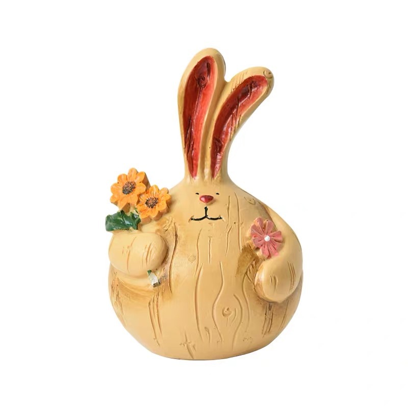 Title 5, Resin Fat Rabbit Creative Home Cute Decorative ...