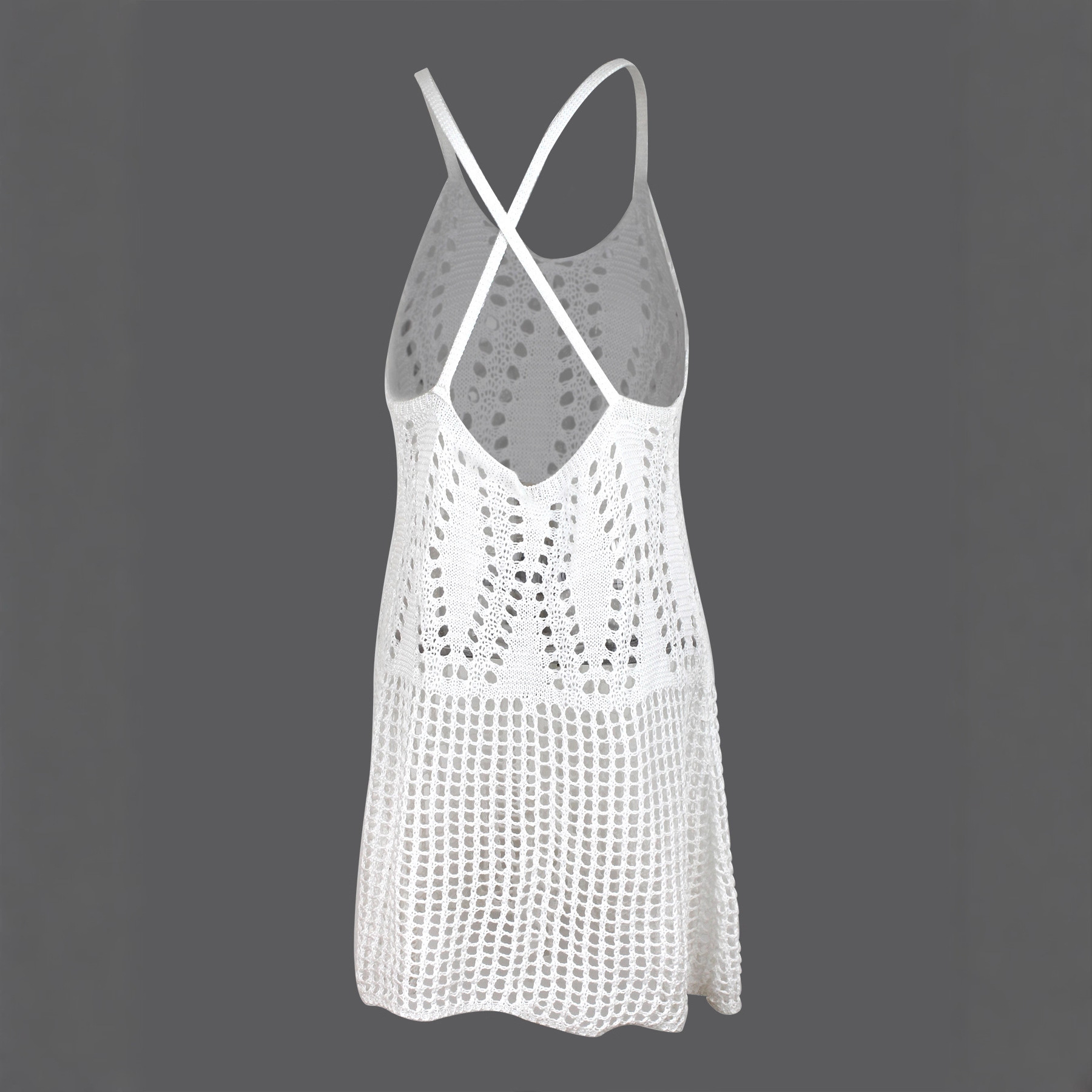 Women's V-neck Pullover Hollow-Out Dress