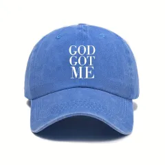 Retro Washed All-season Versatile Baseball Cap For Outdoor Use - Blue - View 1