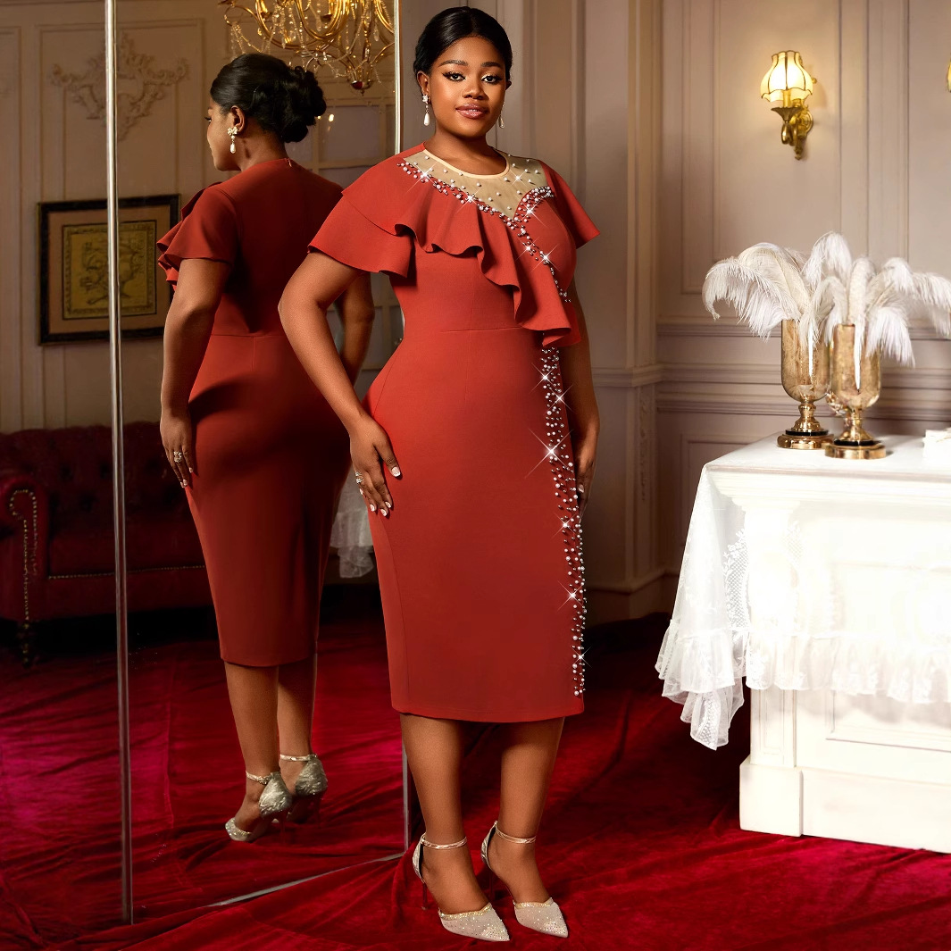 Cross-border Banquet Temperament High Waist Slim Hip Skirt