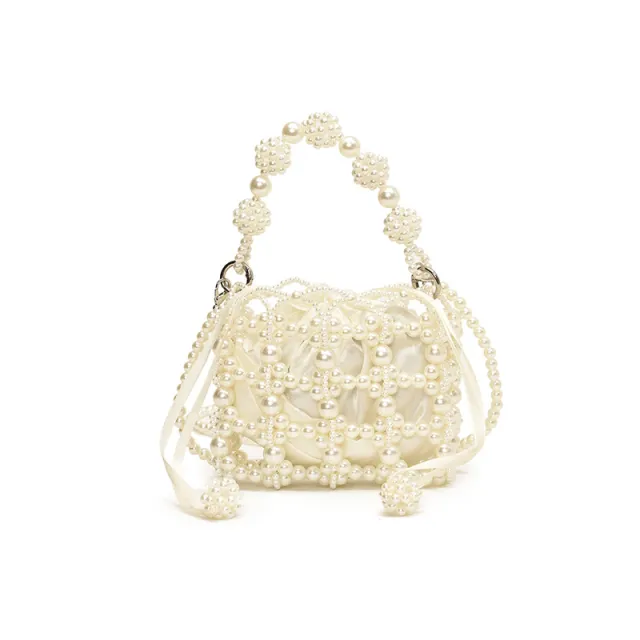 Pearl Mini High grade One shoulder Crossbody Bag Square Style Free Size - Shop at LoveMi