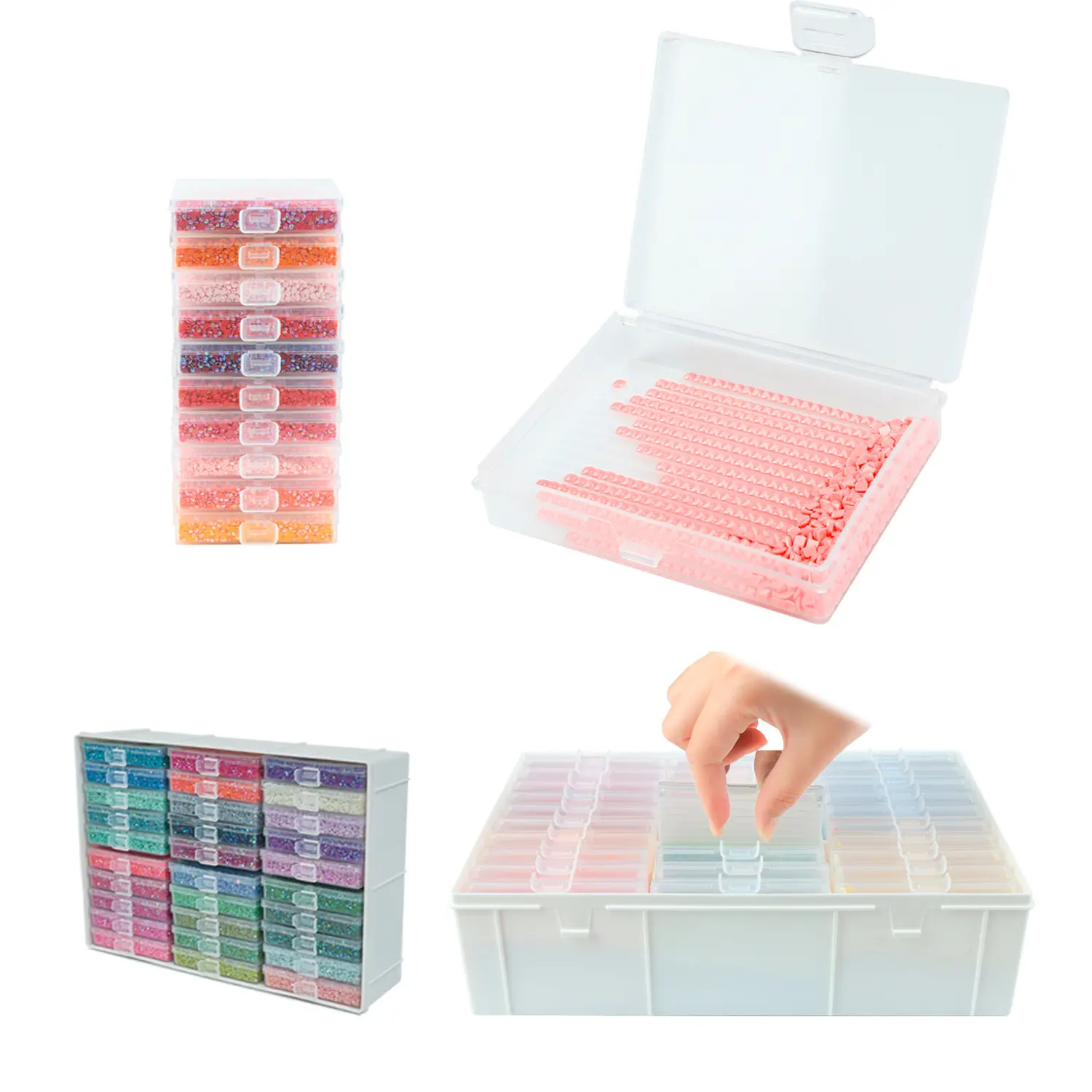 Diamond Painting Drill Boxes Trays And Tools