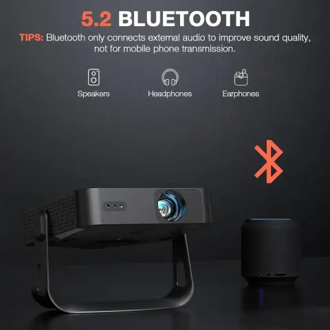 Smart HD Projector with PTZ Autofocus