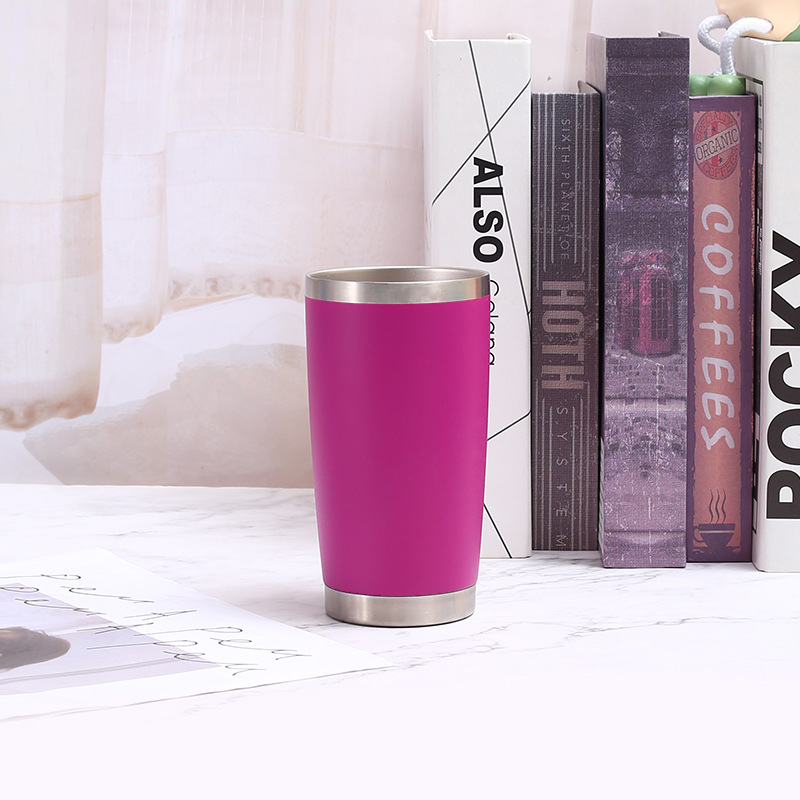 20oz Car Mug 304 Stainless Steel Double-Wall Vacuum Insulated Bottle