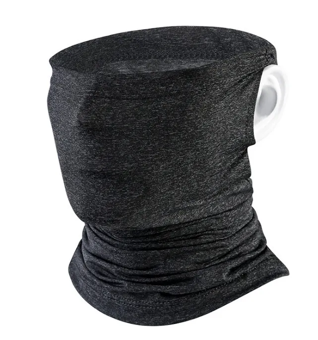 Riding Mask Ice Silk Magic Headband - Ear Hanging Scarf Dark Gray