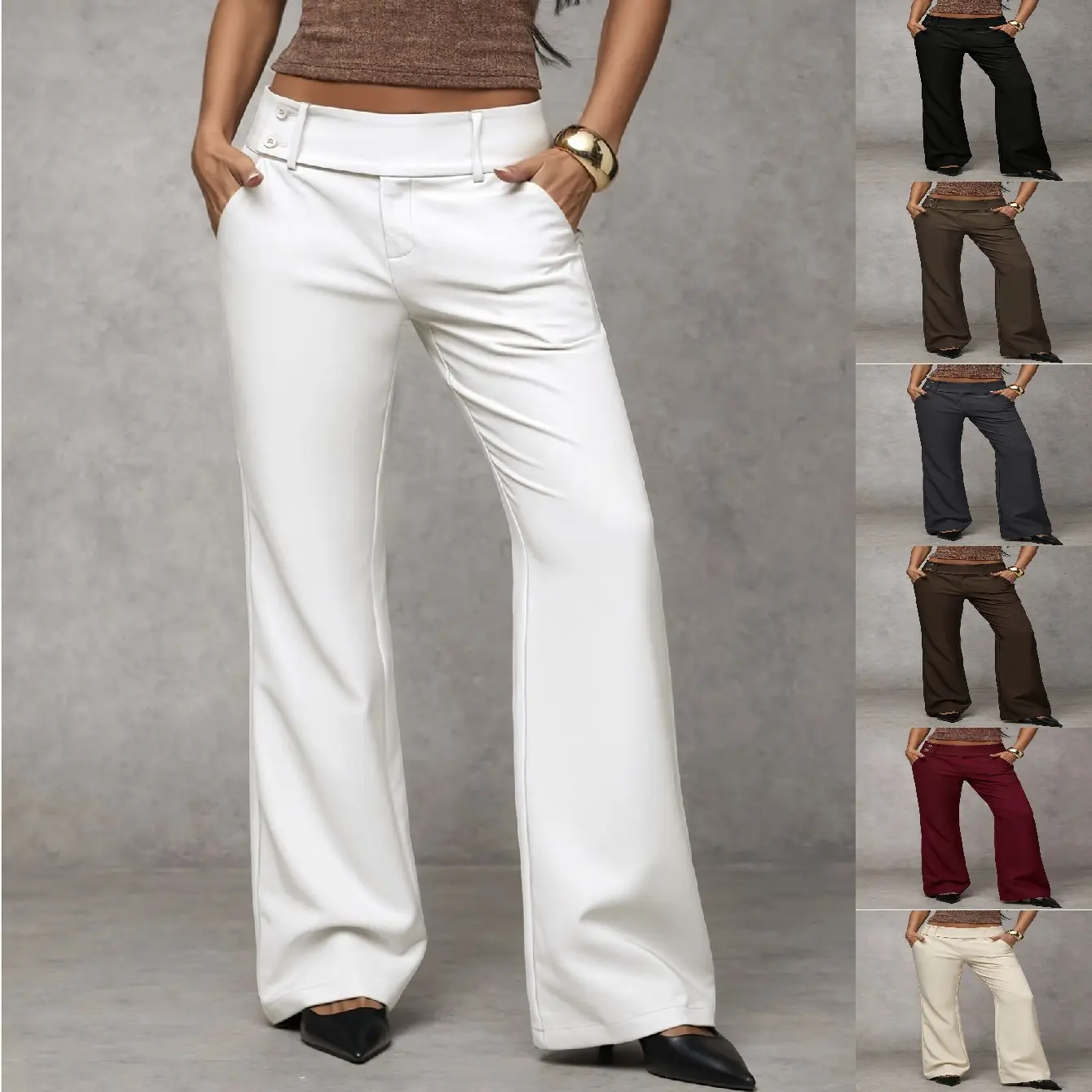 Draping Slimming And Height-enhancing Versatile Casual Workwear