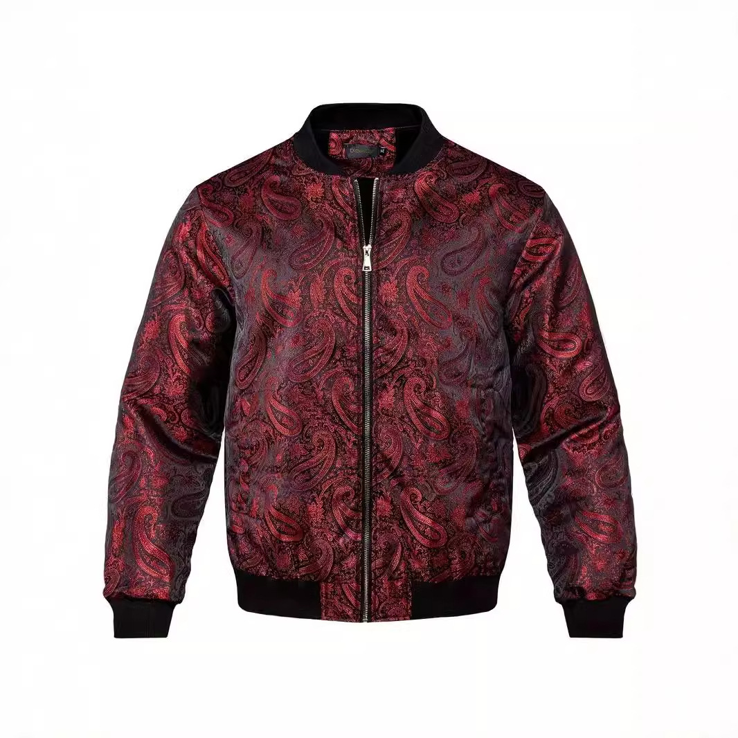 Mens Stylish Trendy Jacket With A Stand-up Collar