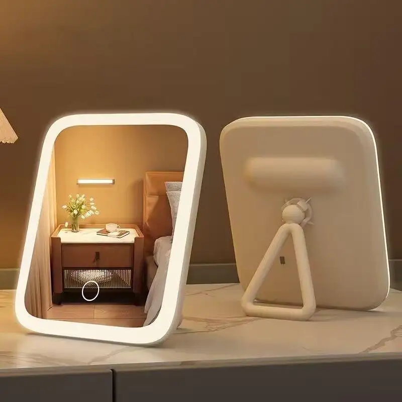 Student Dormitory Fill-light Desktop Vanity Mirror