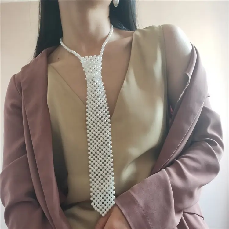 Pearl Tie Body Chains Hollow Out Handmade