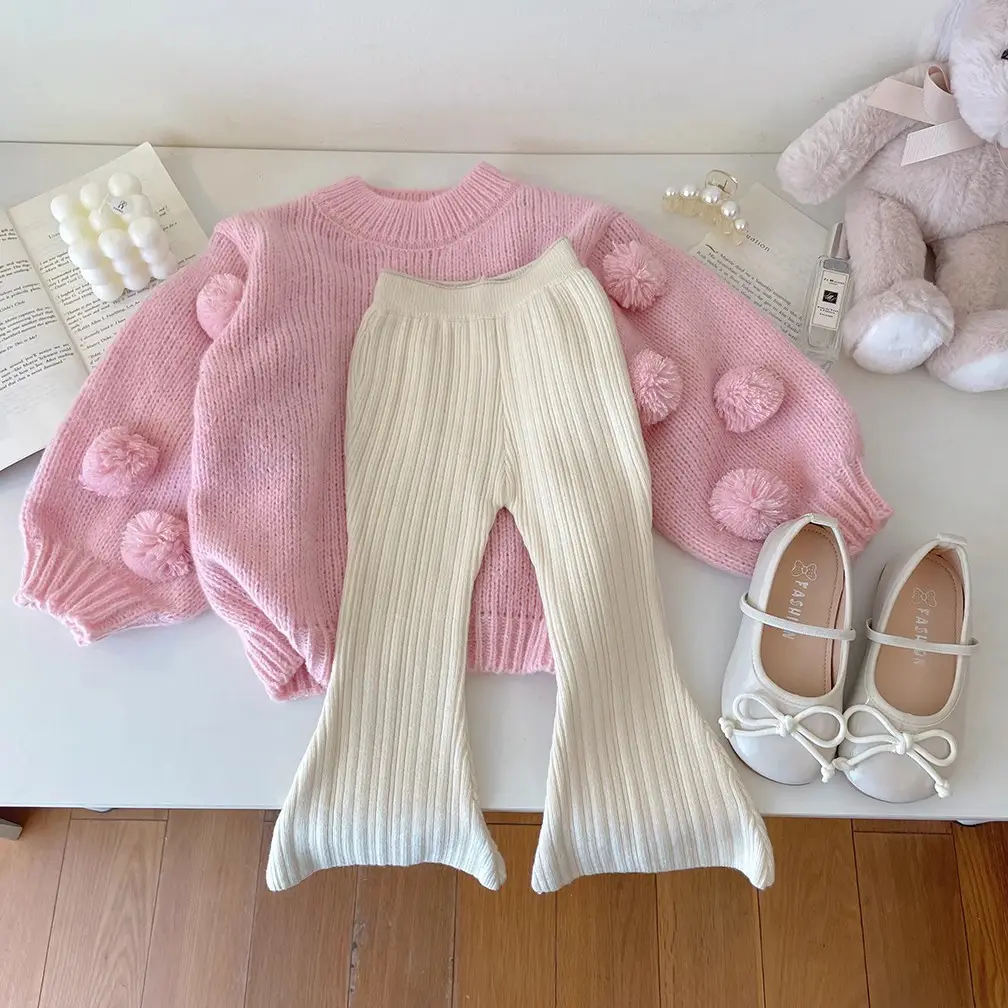 AutumnWinter Girls Knitted Wool Pants