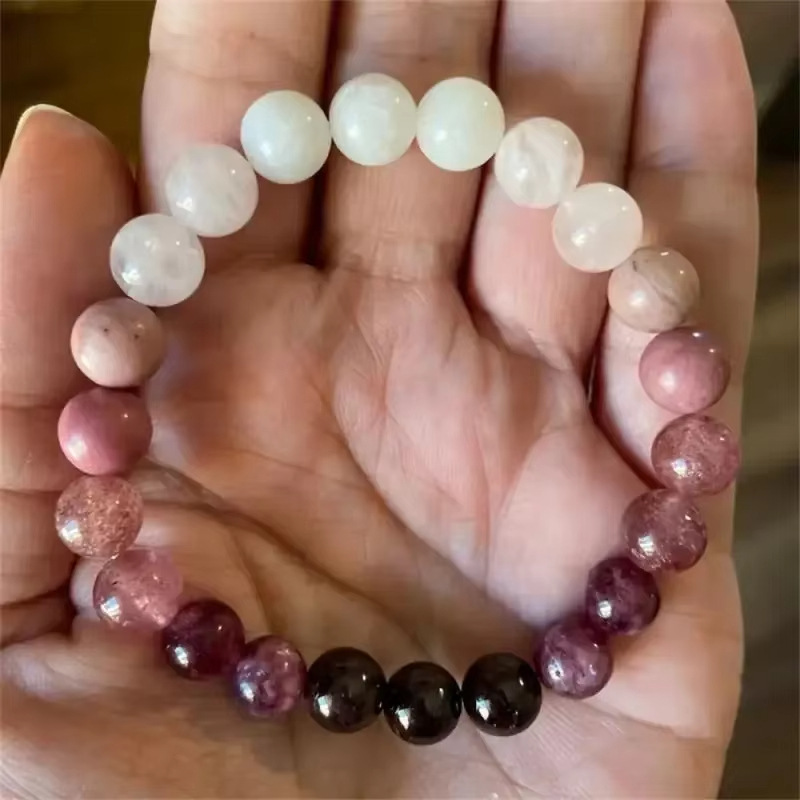 Womens Natural Stone Premium Beaded Bracelet