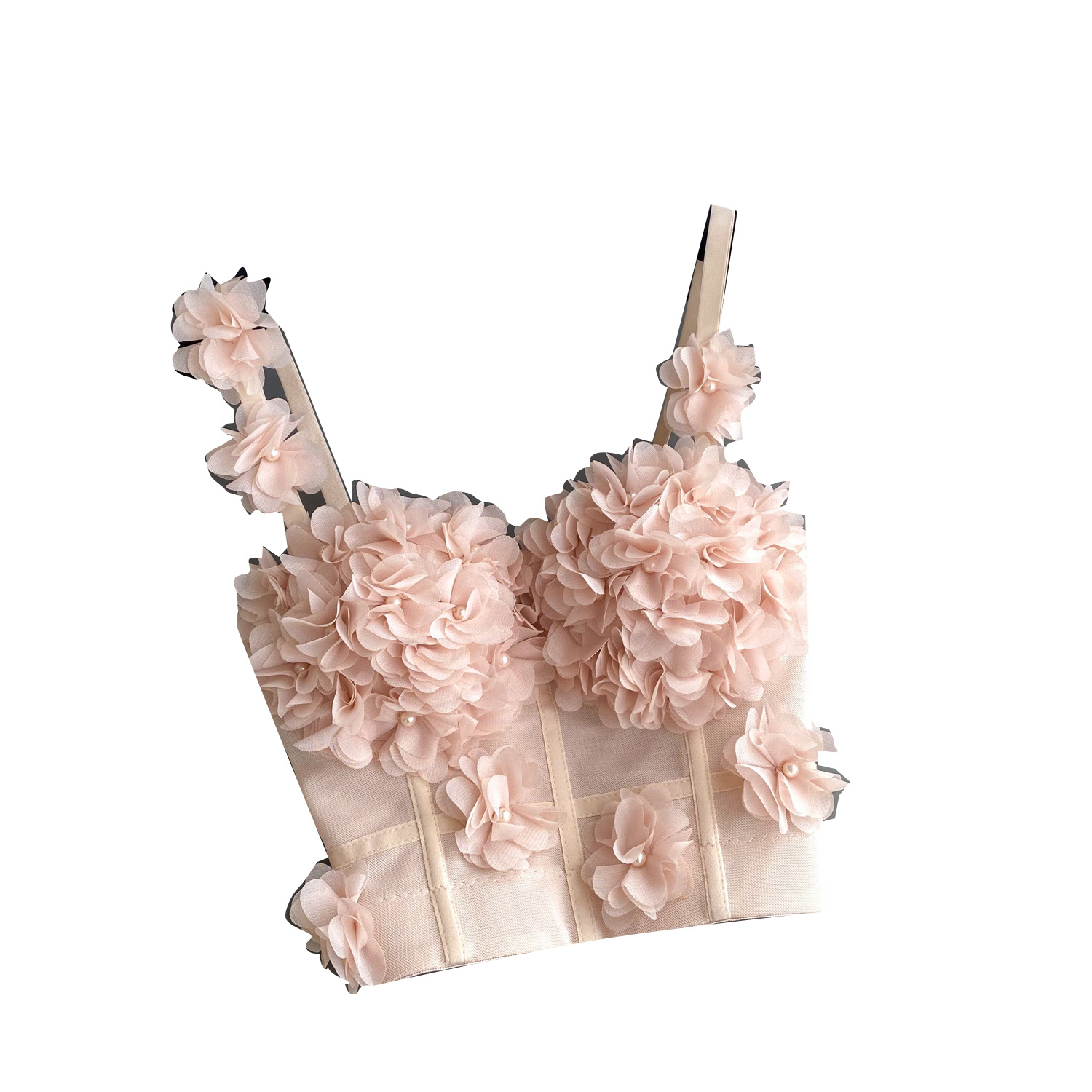 Fashion Three-dimensional Flower Camisole Women