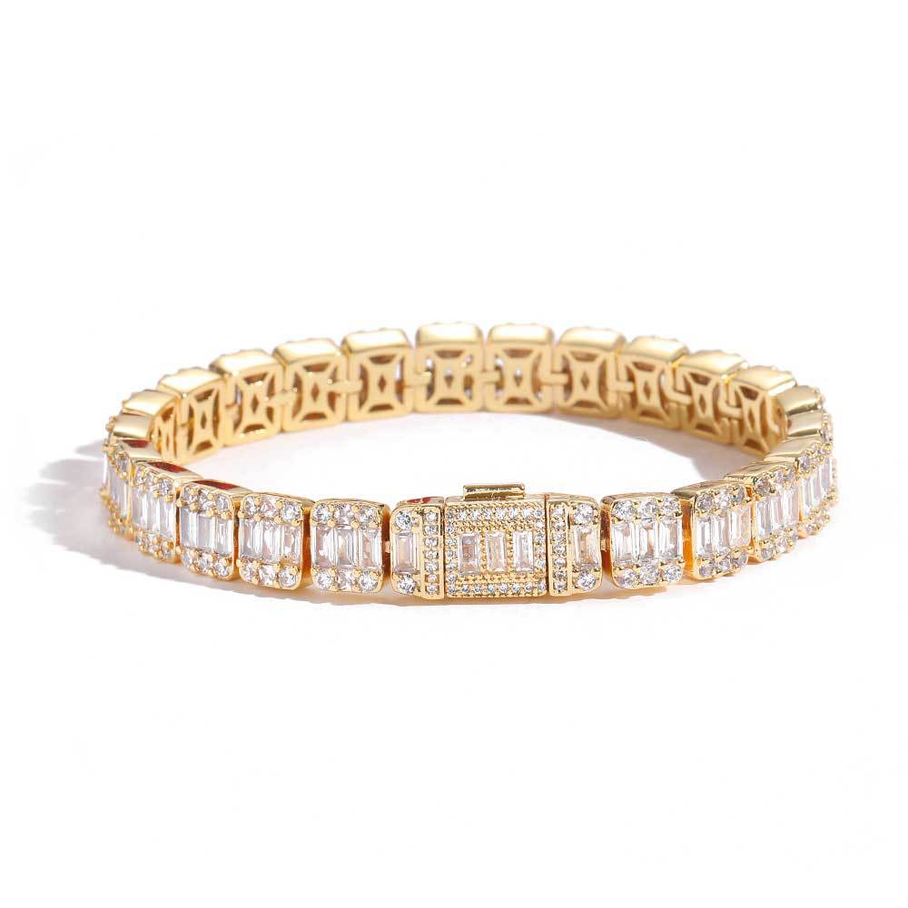 Zircon Rock Sugar Chain Men's Bracelet