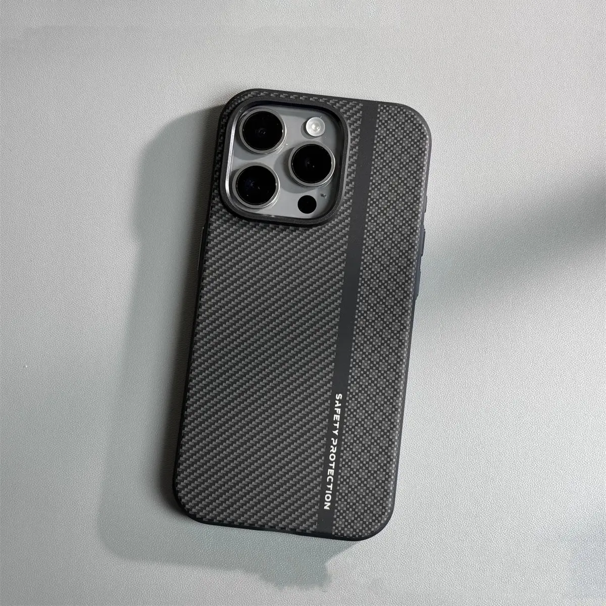 Mobile Phone Carbon Fiber Drop-resistant Protective Cover