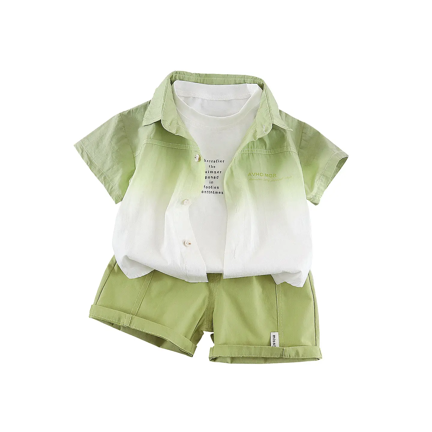 Boys' Short-sleeve Top And Pants Set