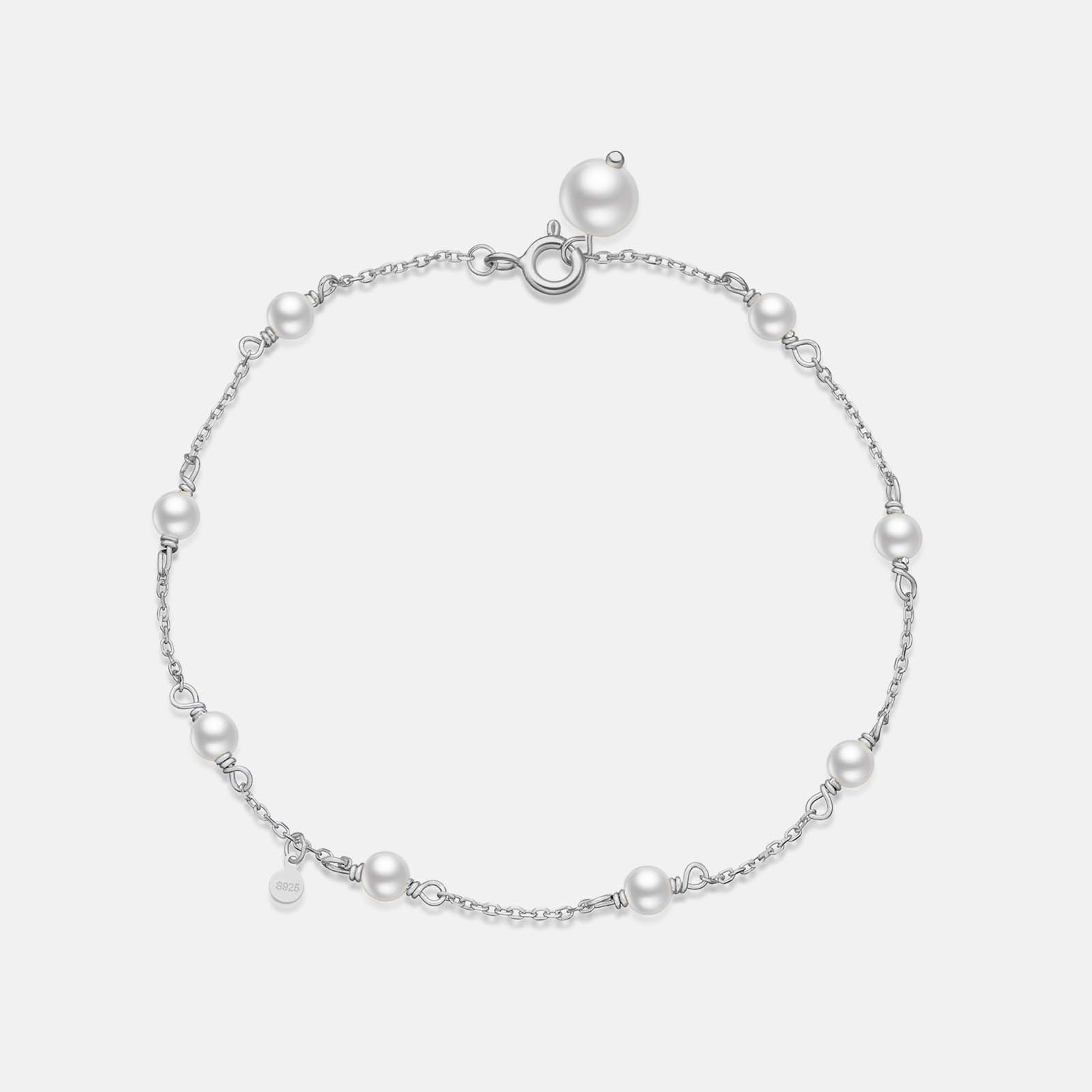 Freshwater Pearl S925 Silver Necklace Bracelet