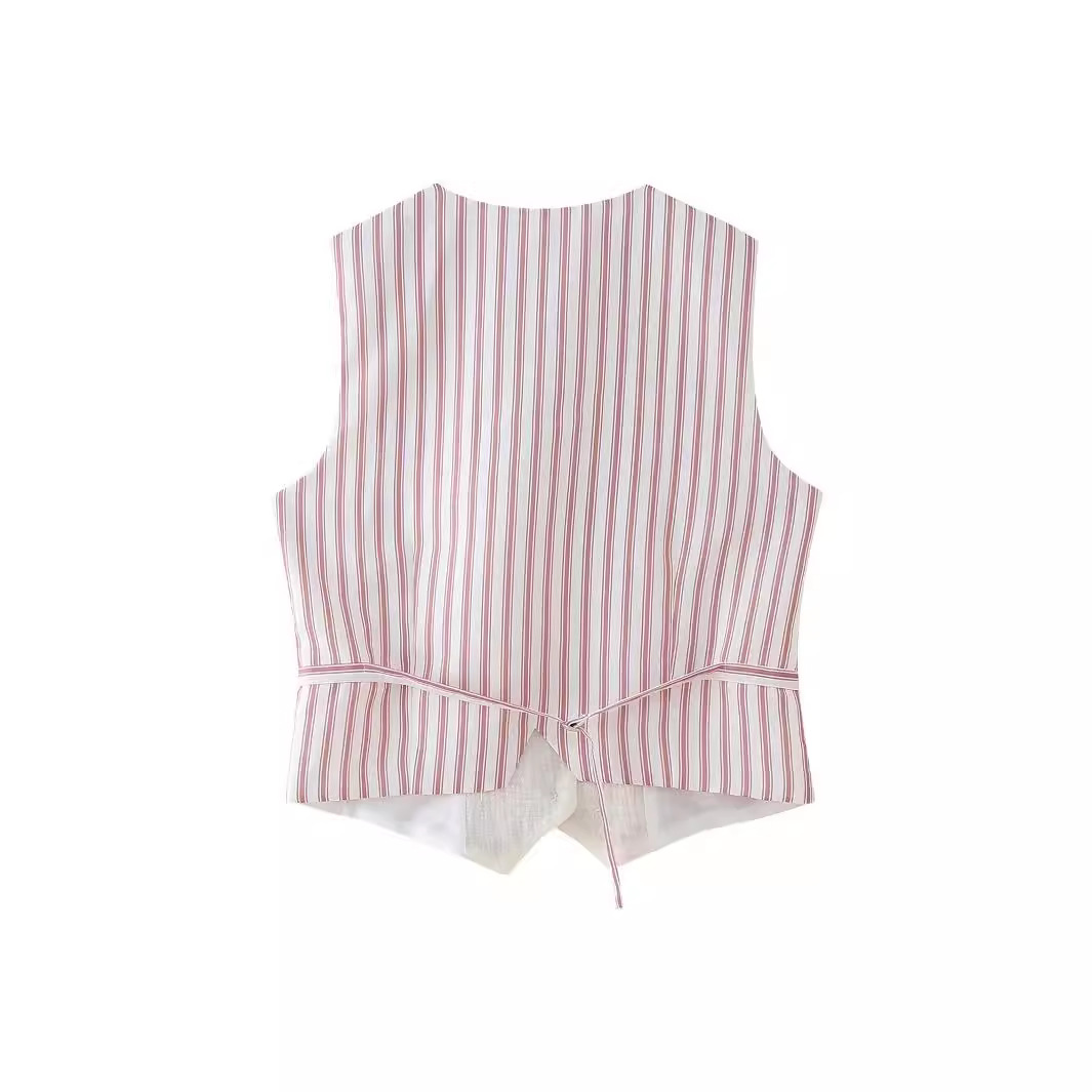 Embroidery Vest Waistcoat Coat Top Women