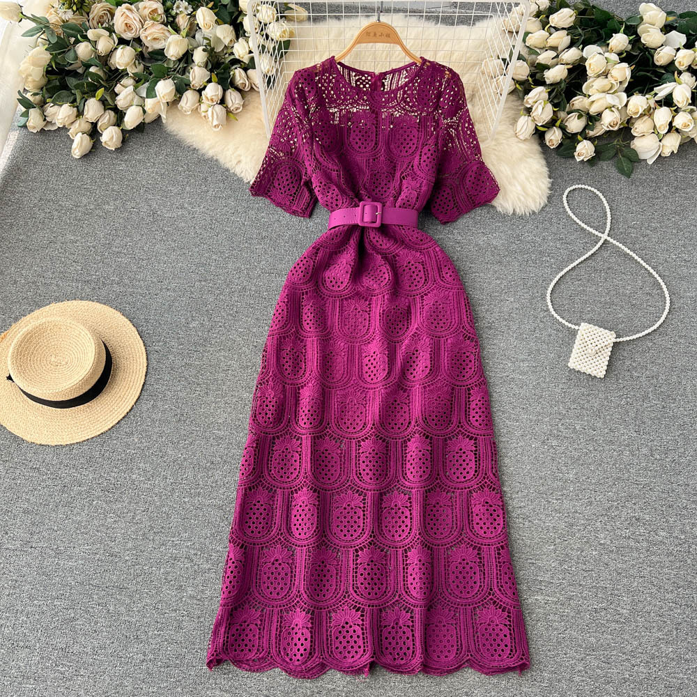 Lace Long Sleeve Maxi Dress, picture 6 of 11