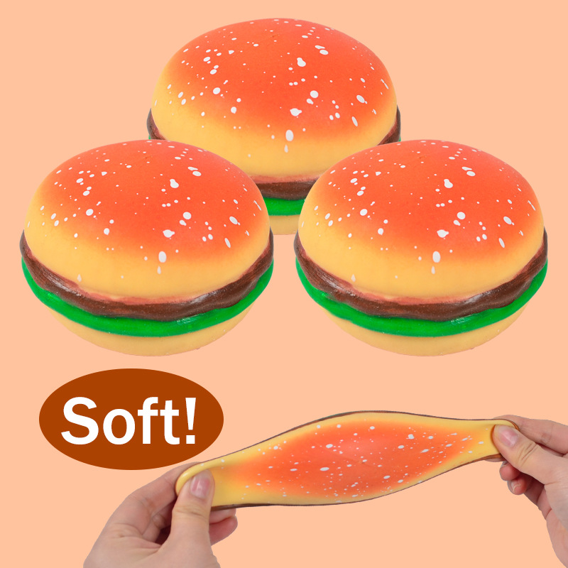 Influencer-Style Creative Stress-Relief Burger Punching Ball