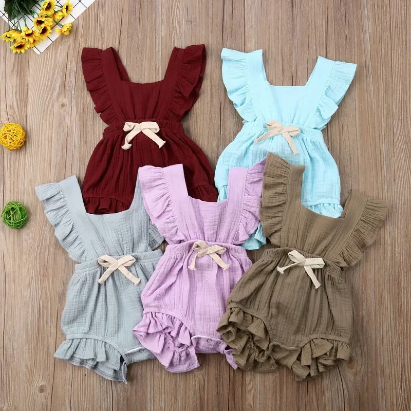 Baby Summer Sweet Bubble Cotton Rompers