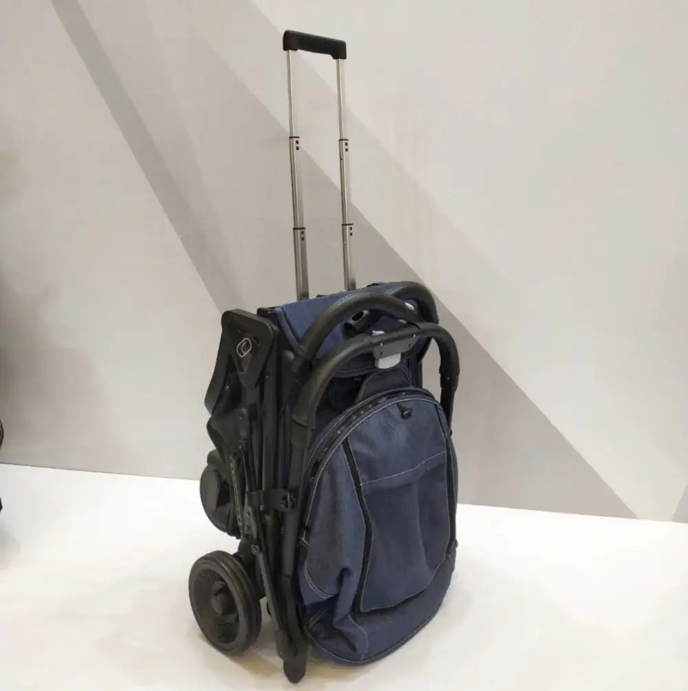 Sitting and Lying Easy One-click Folding Baby Stroller