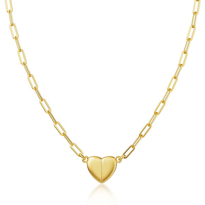Collier pendentif chaîne goutte d’eau en acier inoxydable – doré