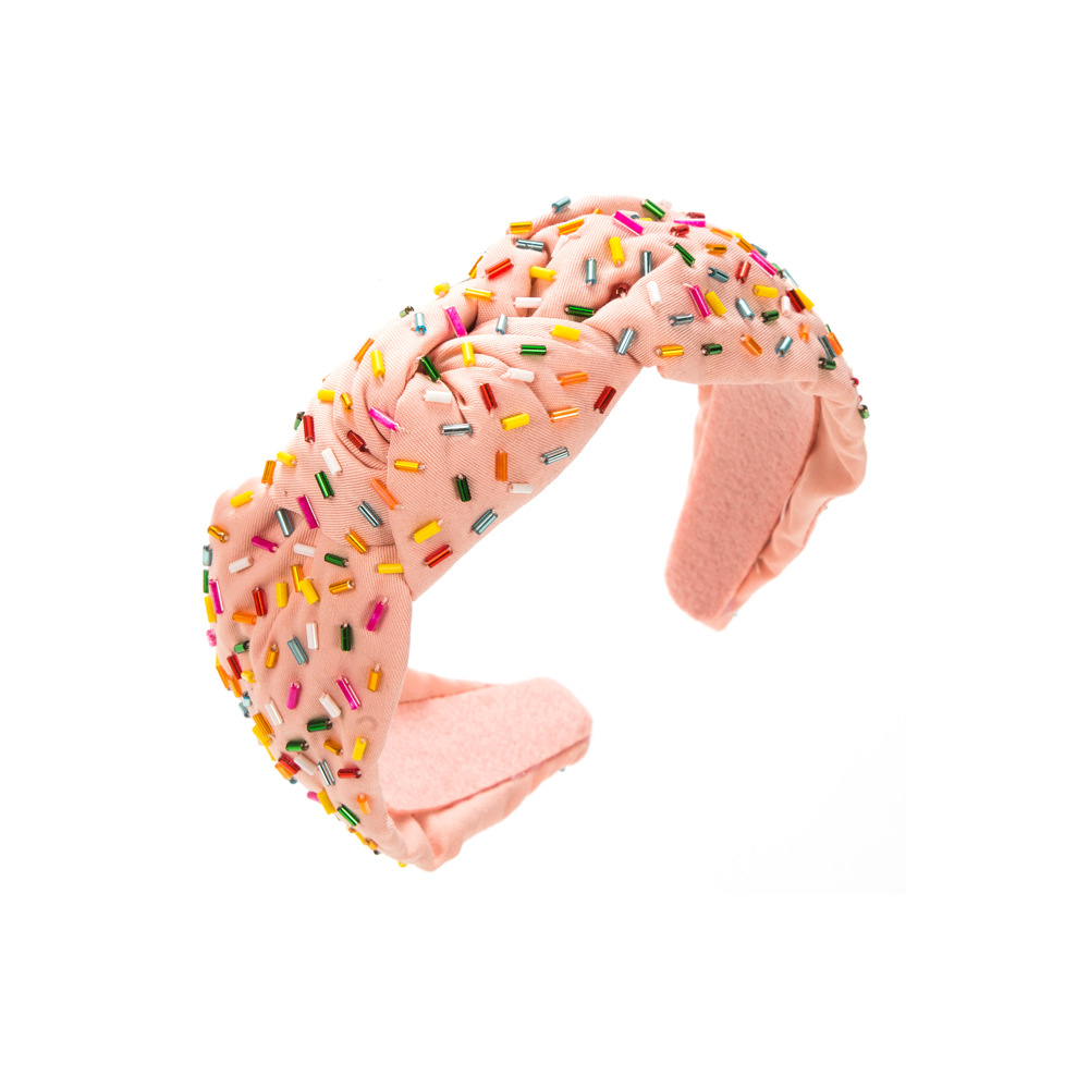 Fashion Hand-stitched Glass Tube Headband Temperament — foto 17